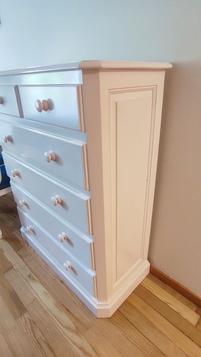 2 cómodas lacado branco