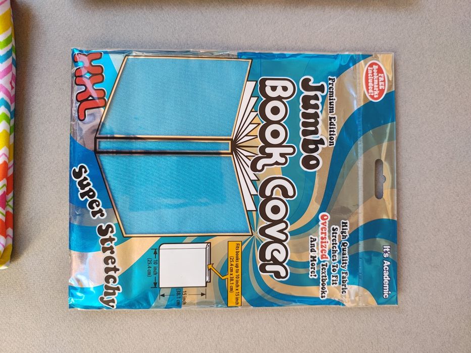 Otulacz materiałowa okładka book cover Jumbo Stretchable na książkę
