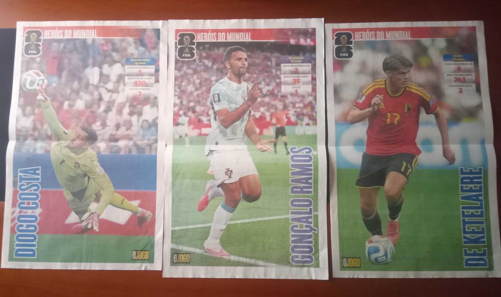 19 posteres gigantes de jogadores no mundial de futebol 2026