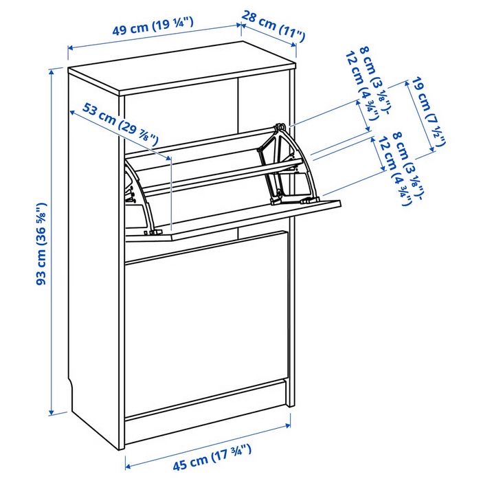 BISSA Szafka na buty Ikea