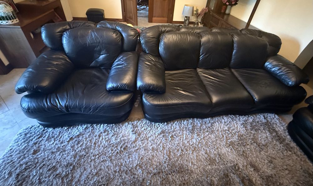 Sofas em pele genuina