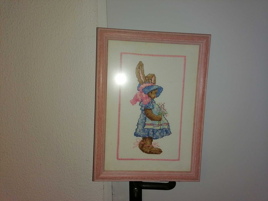 Quadro em ponto cruz para quarto criança