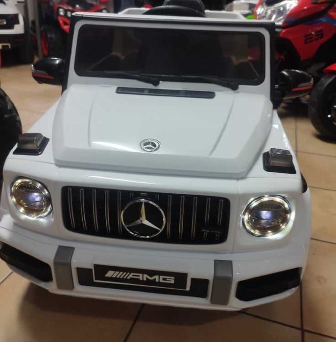 Samochód Mercedes G63 Biały na akumulator dla dzieci Odbiór Wysłka