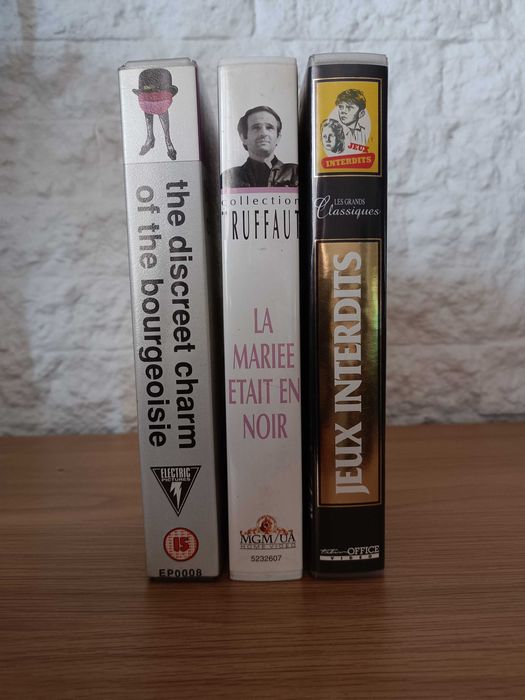 Filmes VHS Cinema Francês e Espanhol _ Bunuel, Truffaut e Clément
