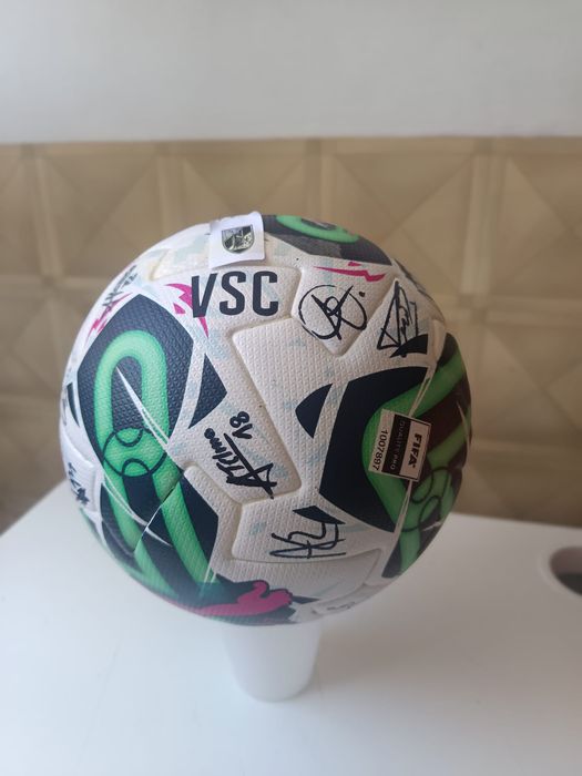 Bola oficial autografada