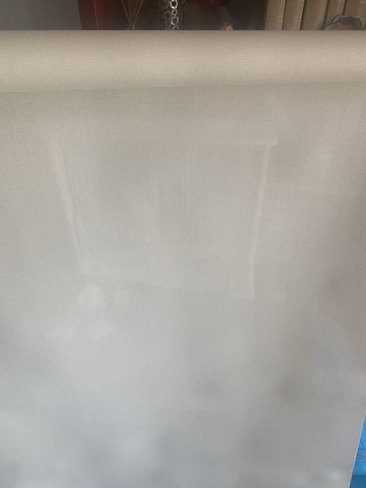 Estore de Rolo Translúcido Creme/Cru  210x195 cm – Excelente Estado