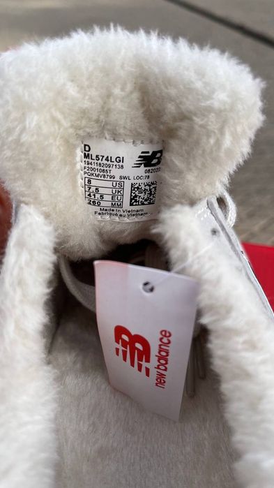 574 Light Grey winter з хутром