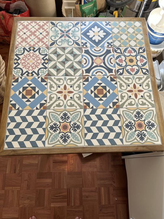 Mesa de refeições azulejos