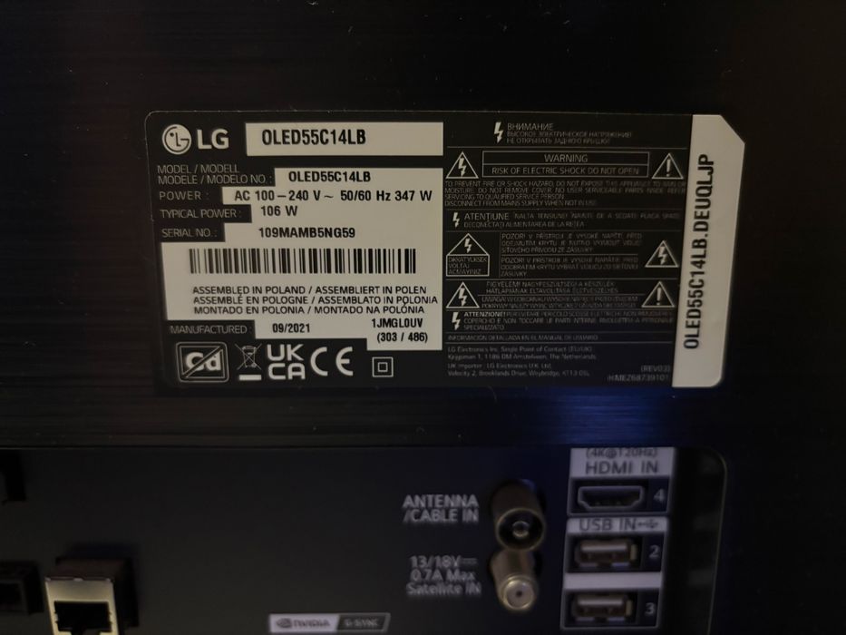LG OLED C1 de 55’’ com burn-in