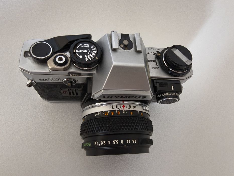Olympus OM10 + Zuiko 50mm f1.8 funcionais
