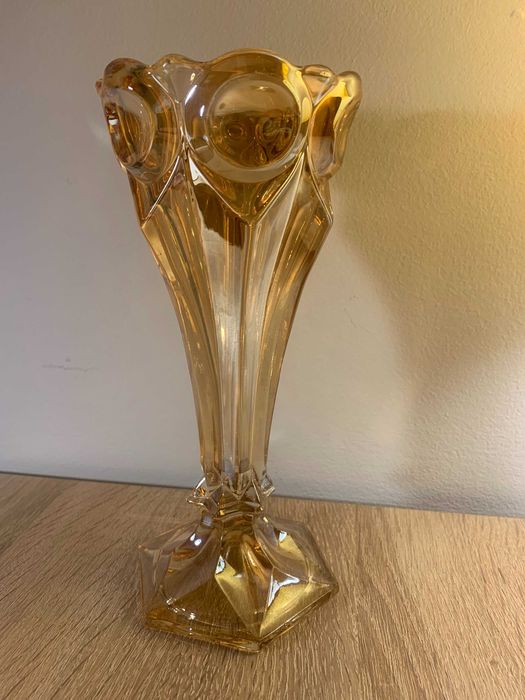 piękny wazon Art Deco, opalizujący stan bd, Vintage, antyk