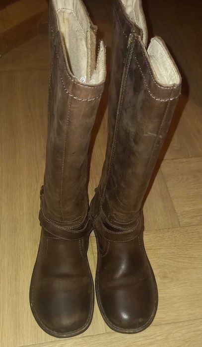 Сапоги UGG нат кожа, нат мех,  24см