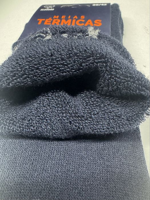 Conjunto de 12 pares de meia termal de inverno.