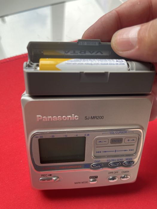Leitor minidisc panasonic