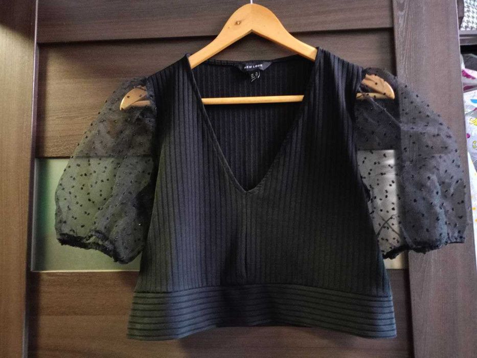 Блуза-топ чёрного цвета