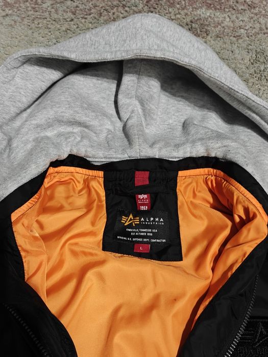 Kurtka Alpha Industries Ma-1 TT Hood 196108/03 Black rozmiar L