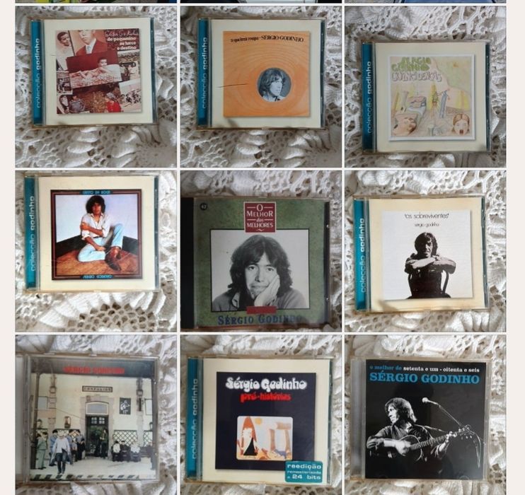 10 Discos cds Sérgio Godinho