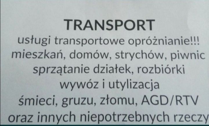 Opróznianie sprzątanie wywóz smieci rozbiorki utylizacja darmowa wycen