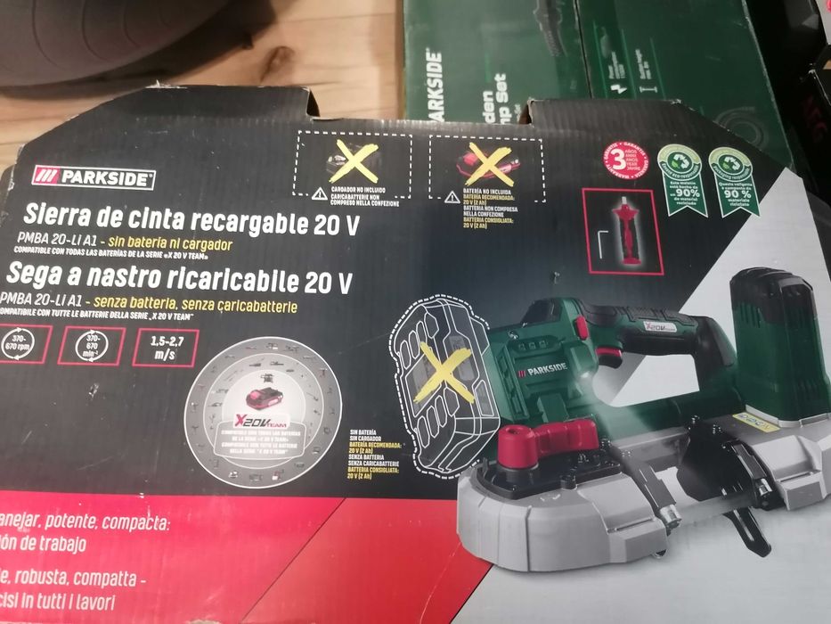 Akumulatorowa piła taśmowa Parkside PMBA 20-Li A1