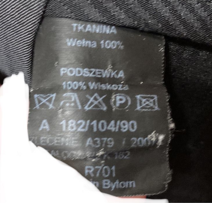 Garnitur męski szary BYTOM A 182/104/90 (L/XL)