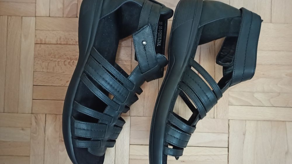 złote sandałki letnie Atmosphere 38 BDB