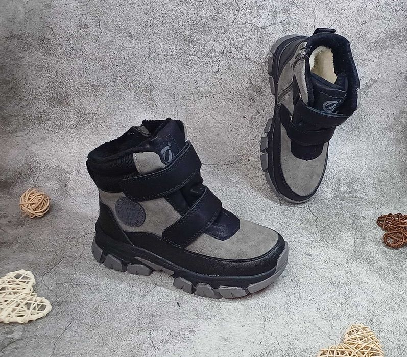 Дитячі зимові черевики Clibee для хлопчика 32 33 34 35 36 37 38 чоботи