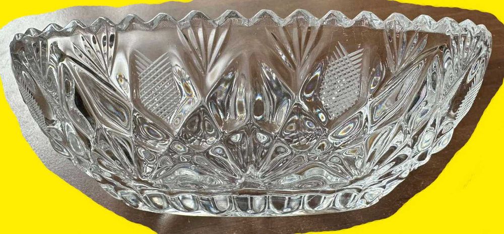 Кришталь салатник овальний