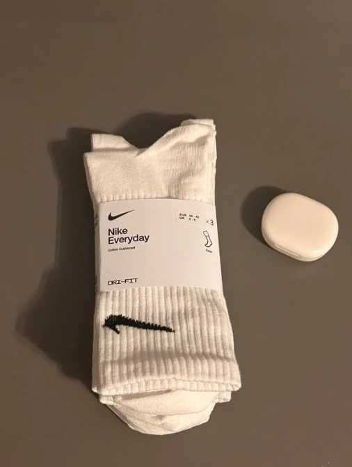 NOWE Nike Everyday skarpety białe crew 3 pak nowe