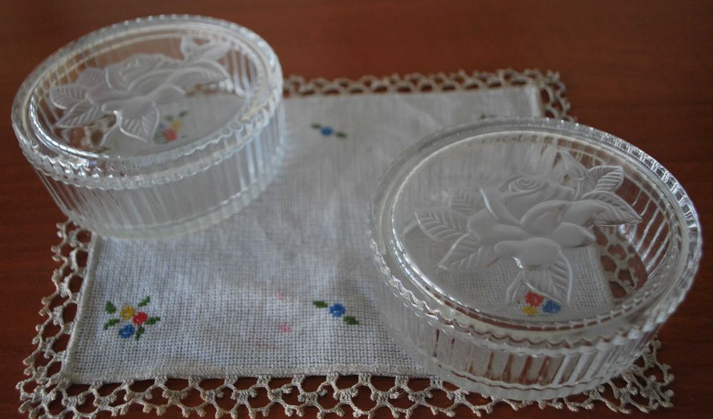 Guarda Jóias em Vidro Lapidado Cristal D´Arques