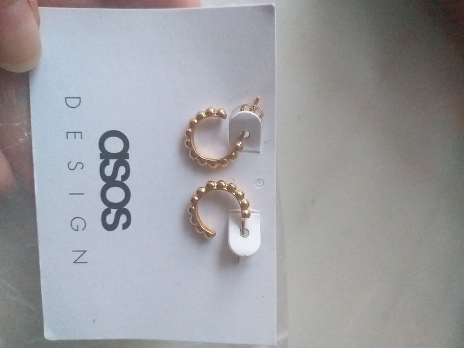 Kolczyki asos nowe