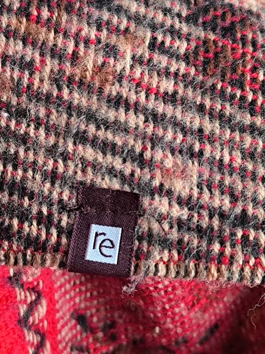 Ponczo wełniane cieplutkie duże, marki re ,w stylu Boho