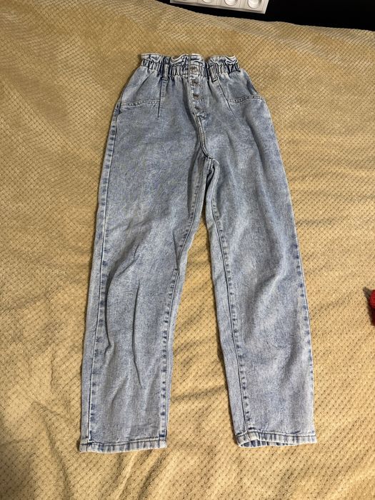 Spodnie jeansowe z wysokim stanem