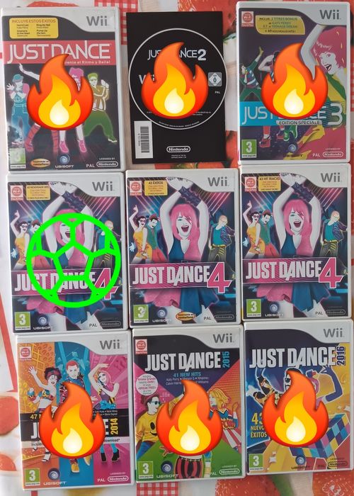 Conjunto Jogos Just Dance Nintendo Wii