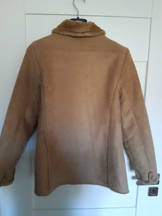 Kożuch kurtka damska, sztuczny kożuch XS