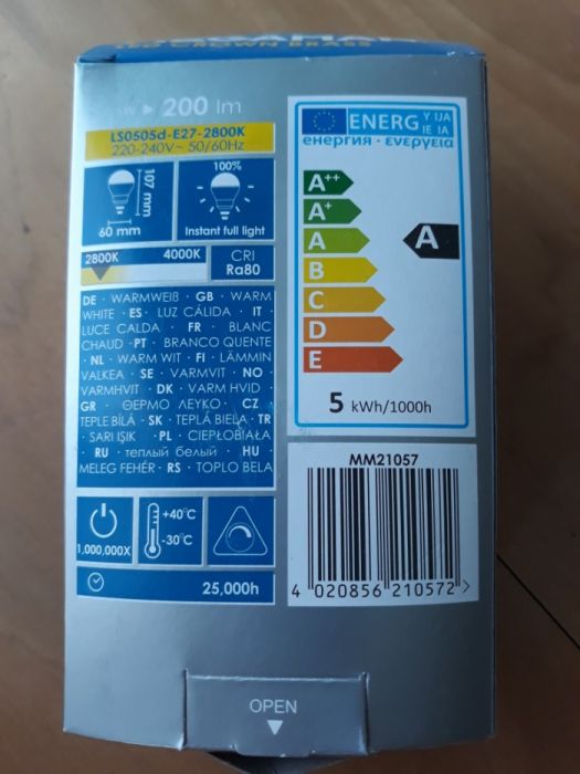 Lâmpada LED para maquilhagem