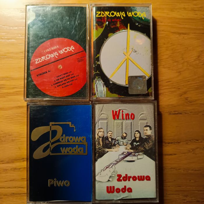 4 oryginalne kasety magnetofonowe - Zdrowa Woda