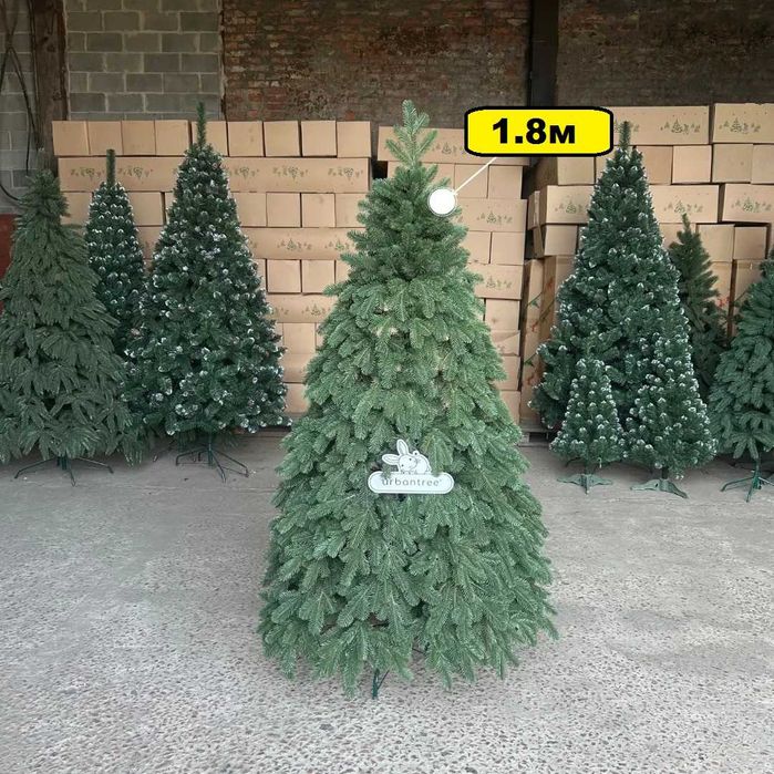 ‼️ Штучна ялинка новорічна зелена лита. Елка искусственная литая. Дроп