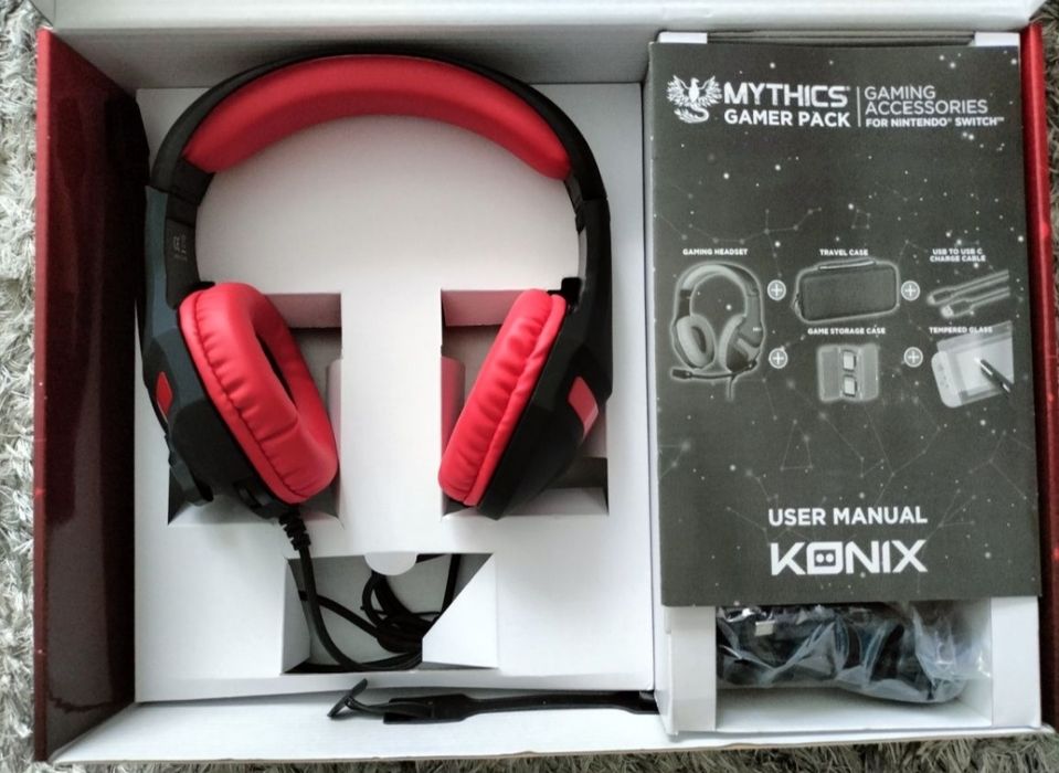 Zestaw akcesoria do Nintendo Switch, Mythics Gamer Pack, Konix