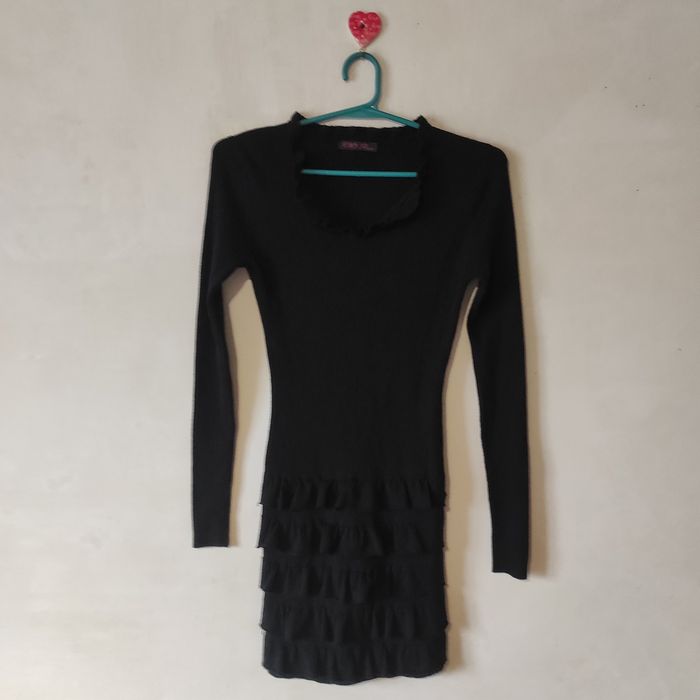 Тепла сукня в рубчик 48 -50 розмір гарний склад тканини