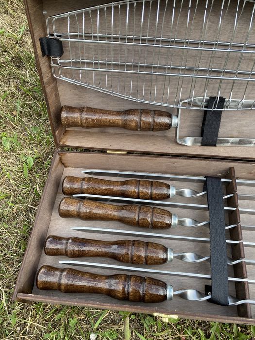 Набір шампурів в кейсі 8 шампурів ручна робота