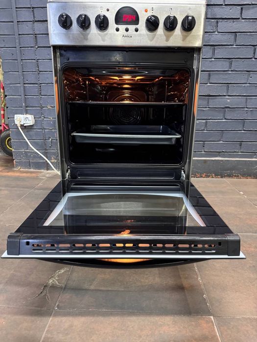 Комбінована плита Amica, з гарантією. Газова плита з електро-духовкою