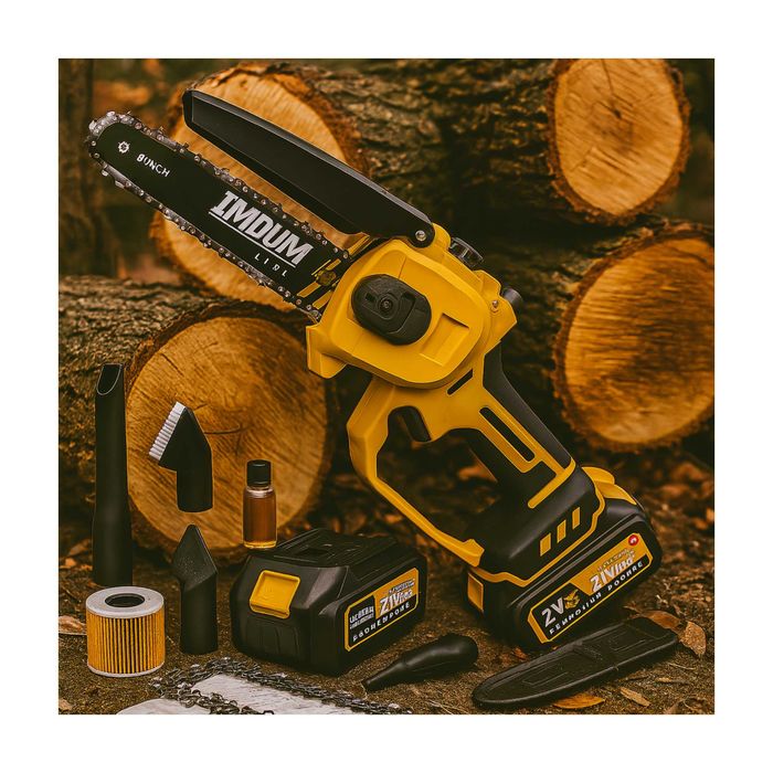 Piła Łańcuchowa Akumulatorowa Pro Pilarka 6" 2 Aku+Walizka Mocna Imoum