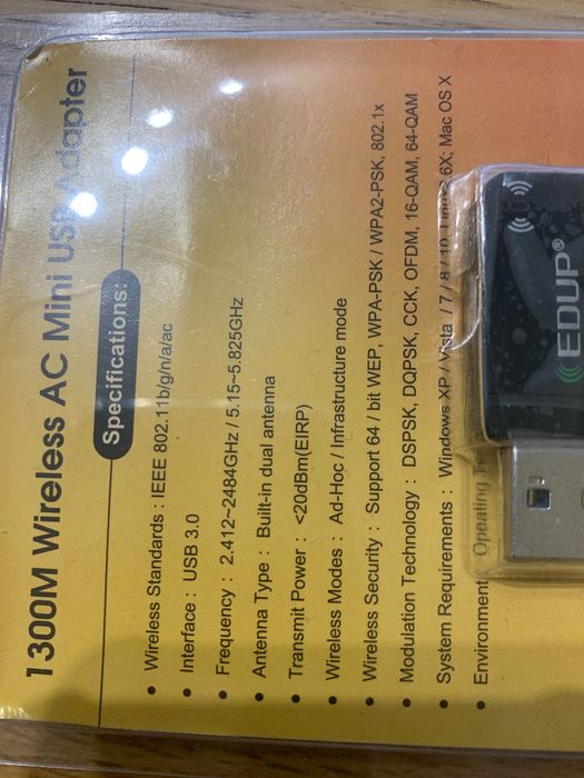 Placa USB Wi-Fi de 5 gbs