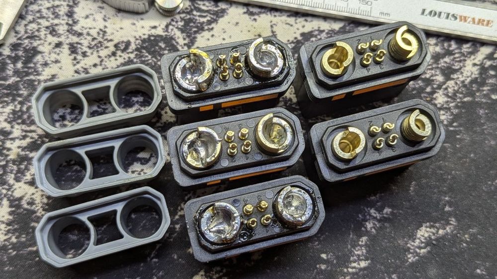 QS10-S силовой разъём для аккумулятора инвертора агродрон дрон fpv