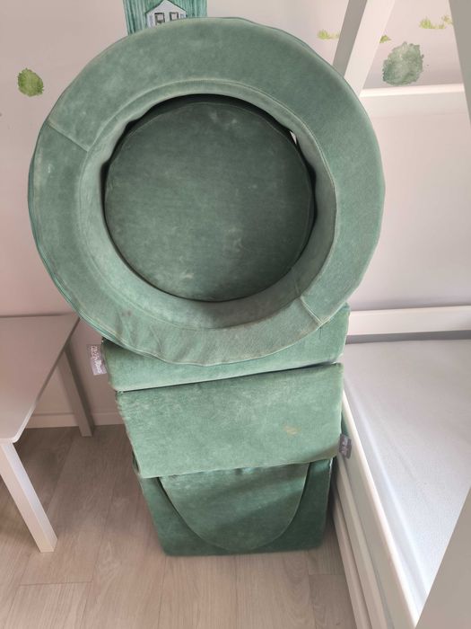 Piankowe klocki welurowe 6 elementów