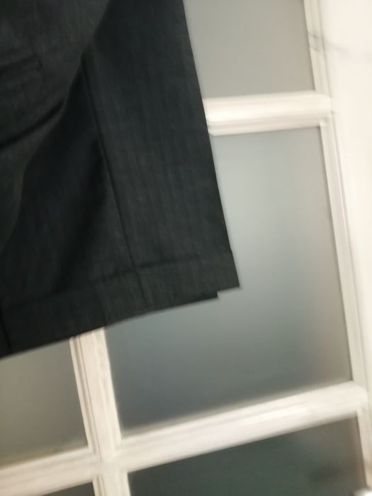 Garnitur, marynarka spodnie, 48/170 M L szary, popiel, antracyt