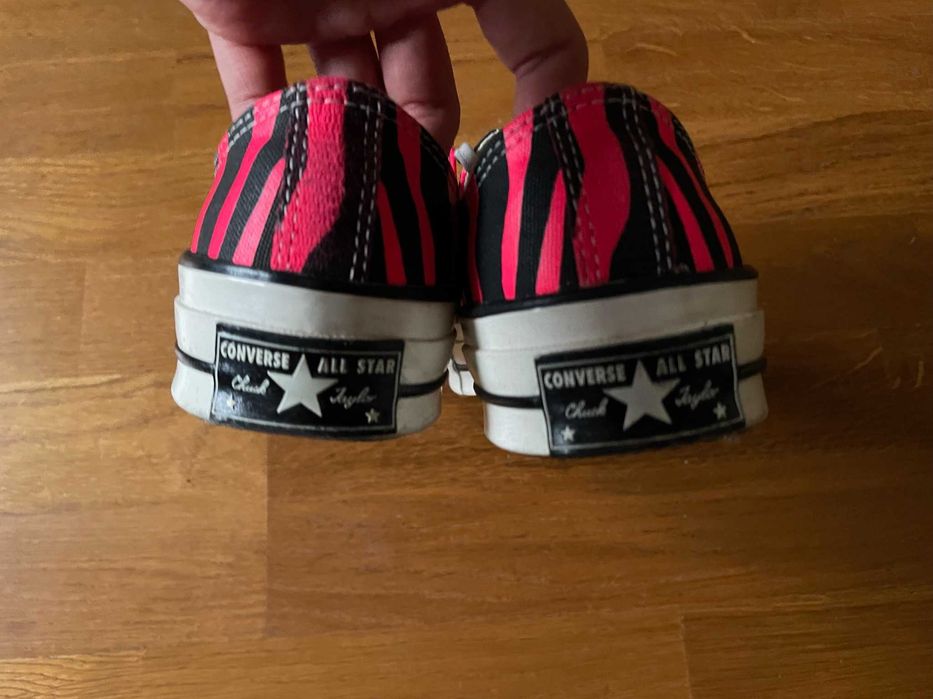 Trampki sneakery Converse Chuck 70 ox zebra czarno czerwone