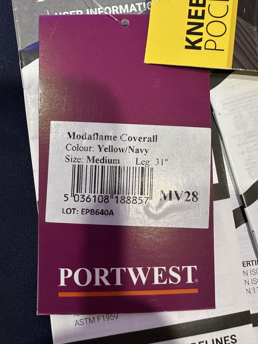 Комбінезон вогнестійкий Portwest Modaflame MV28