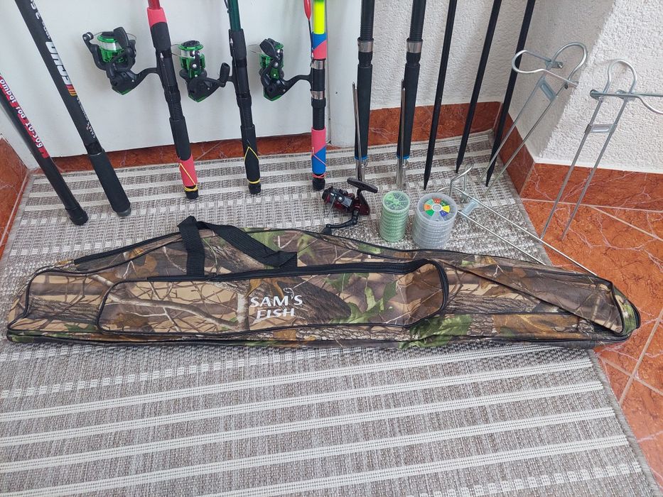 Снасті, удочки спінінги катушки садок сачок