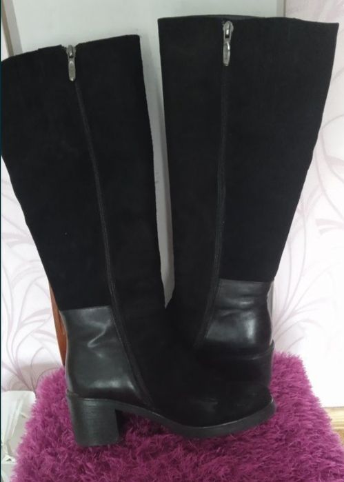 Зимові чоботи жіночі замшеві